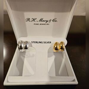 R.H. Macy Sterling Silver Hoop Earrings